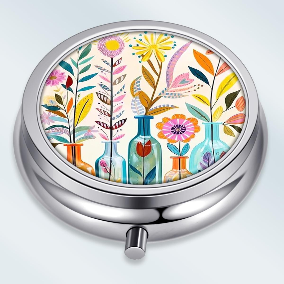 Portable Pill Box with 3 Compartments, Mini Metal Medicine Organizer Case, Cute Printed Pill Container for Vitamins, Pills, Jewelry, Travel, Daily Use разноцветный
Portable Pill Box with 3 Compartments, Mini Metal Medicine Organizer Case, Cute Printed Pill Container for Vitamins, Pills, Jewelry, Travel, Daily Use разноцветный