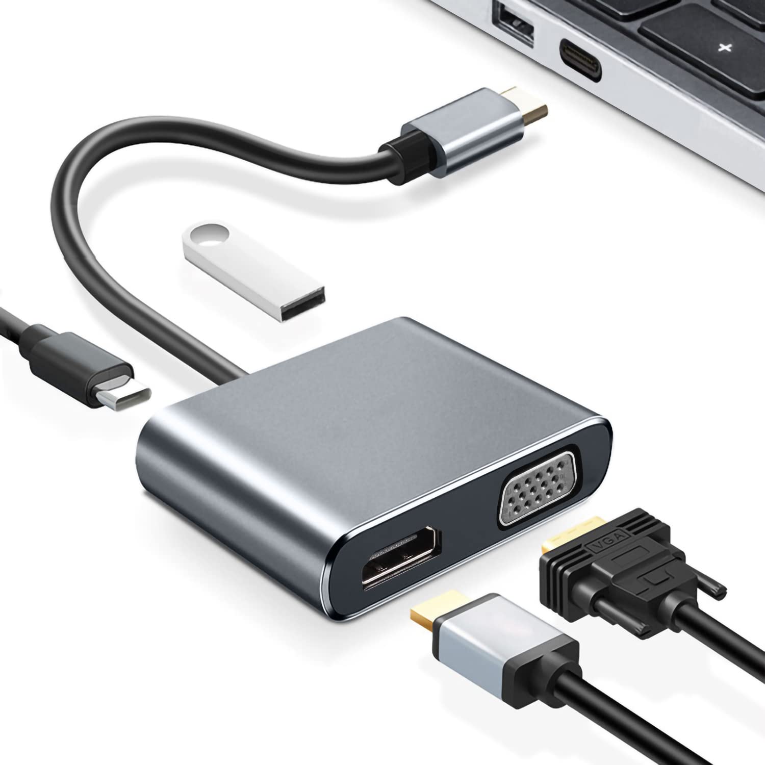 USB C - HDMI VGA 4 в 1 USB C концентратор Видеовыход HDMI Видеовыход VGA PD быстрая зарядка высокоскоростная передача данных USB Type C HDMI адаптер-конвертор Без настроек
USB C - HDMI VGA 4 в 1 USB C концентратор Видеовыход HDMI Видеовыход VGA PD быстрая зарядка высокоскоростная передача данных USB Type C HDMI адаптер-конвертор Без настроек