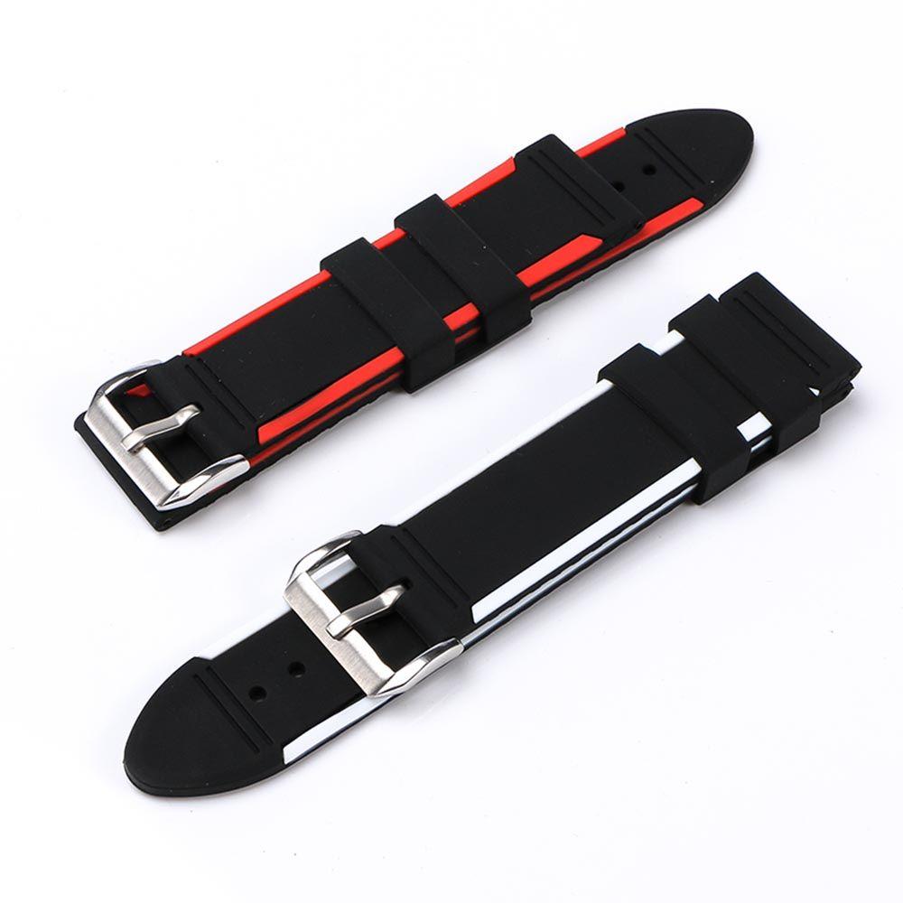Double Color Blcak Universal Rubber Silicone 20mm 22mm 24mm Watch Band Watch Accs Strap Watchbands
Double Color Blcak Universal Rubber Silicone 20mm 22mm 24mm Watch Band Watch Accs Strap Watchbands
