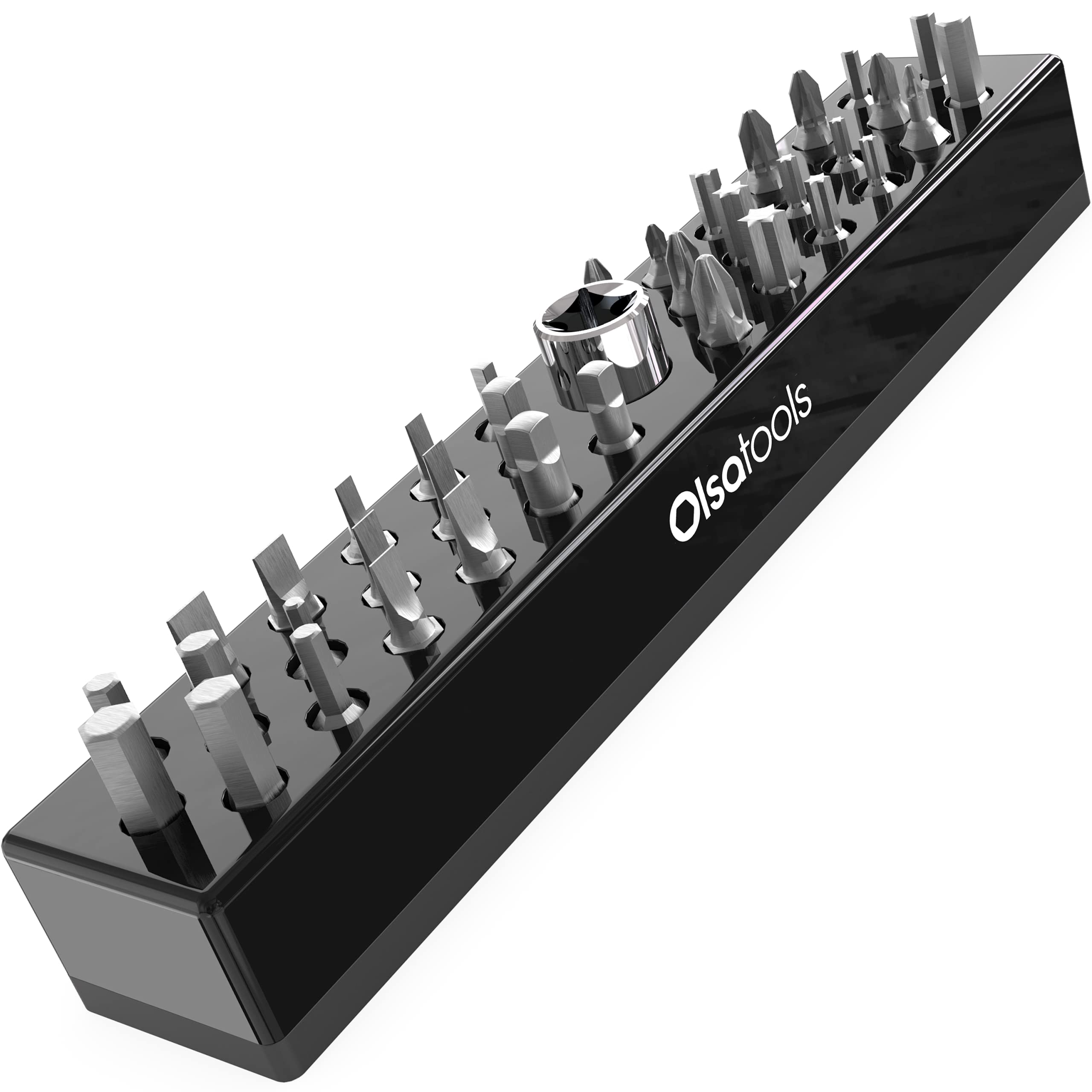 Olsa Tools Magnetic Bit Holder and Drill Bit Organizer Professional Quality Impact Bit Holder for Your Drill or Tamper Bit 1334 - Specialty, (Black) - чёрный
Olsa Tools Magnetic Bit Holder and Drill Bit Organizer Professional Quality Impact Bit Holder for Your Drill or Tamper Bit 1334 - Specialty, (Black) - чёрный