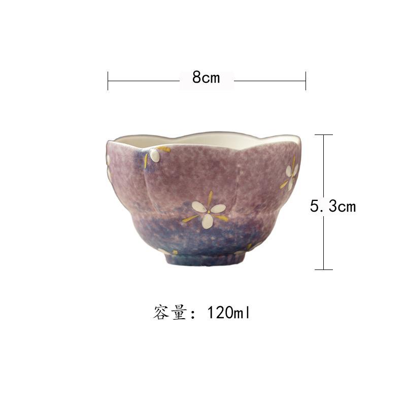 120ml Hand-painted Purple Flower Teacup Retro Tea Bowl Single Cups Tea-tasting Personal Cup Jianzhan Master Cups Teaware As Your Choose
120ml Hand-painted Purple Flower Teacup Retro Tea Bowl Single Cups Tea-tasting Personal Cup Jianzhan Master Cups Teaware As Your Choose