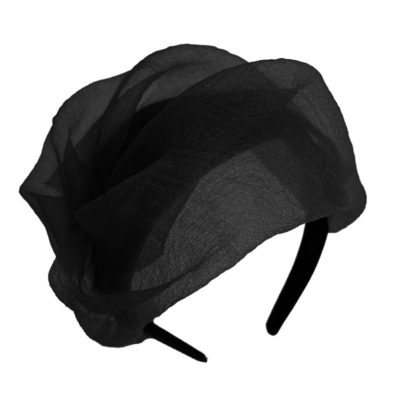 Повязка на голову с оборками и полушляпой, с регулируемым размером, французская повязка на голову, инструмент для придания формы волосам для вечеринок, банкетов, реквизитов, головных уборов чёрный
Повязка на голову с оборками и полушляпой, с регулируемым размером, французская повязка на голову, инструмент для придания формы волосам для вечеринок, банкетов, реквизитов, головных уборов чёрный
