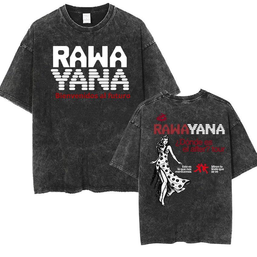 Rawayana Donde Es El After Album Tour Graphic T Shirt Men Women Oversized Vintage Washed Tshirts Casual Cotton Tee Shirt S
Rawayana Donde Es El After Album Tour Graphic T Shirt Men Women Oversized Vintage Washed Tshirts Casual Cotton Tee Shirt S