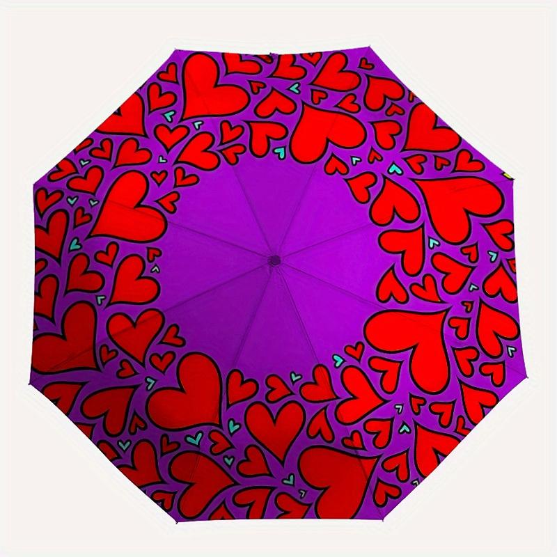 1pc Heart Pattern Automatic Open/close, All-Season Portable Folding Umbrella for Friends, Travel, Everyday yy250812155
1pc Heart Pattern Automatic Open/close, All-Season Portable Folding Umbrella for Friends, Travel, Everyday yy250812155