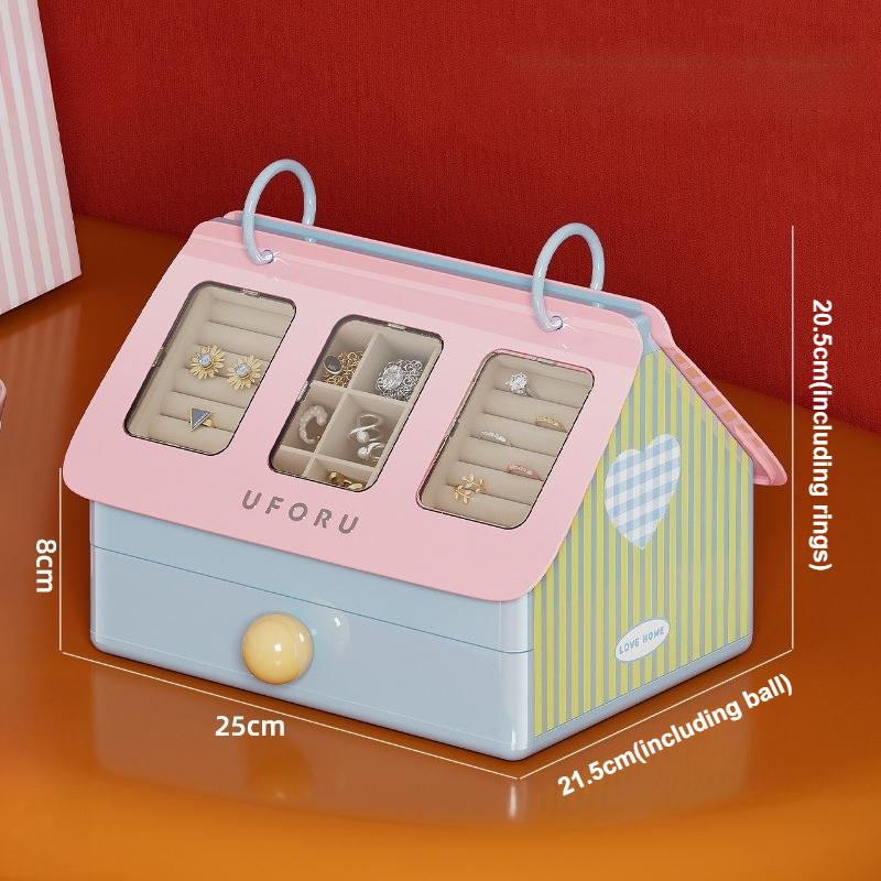 Creative Jewelry Storage Box Cute Earrings Ring Organizer Box Desktop Jewelry Storage Boxes Large Capacity Ornament Boxes
Creative Jewelry Storage Box Cute Earrings Ring Organizer Box Desktop Jewelry Storage Boxes Large Capacity Ornament Boxes