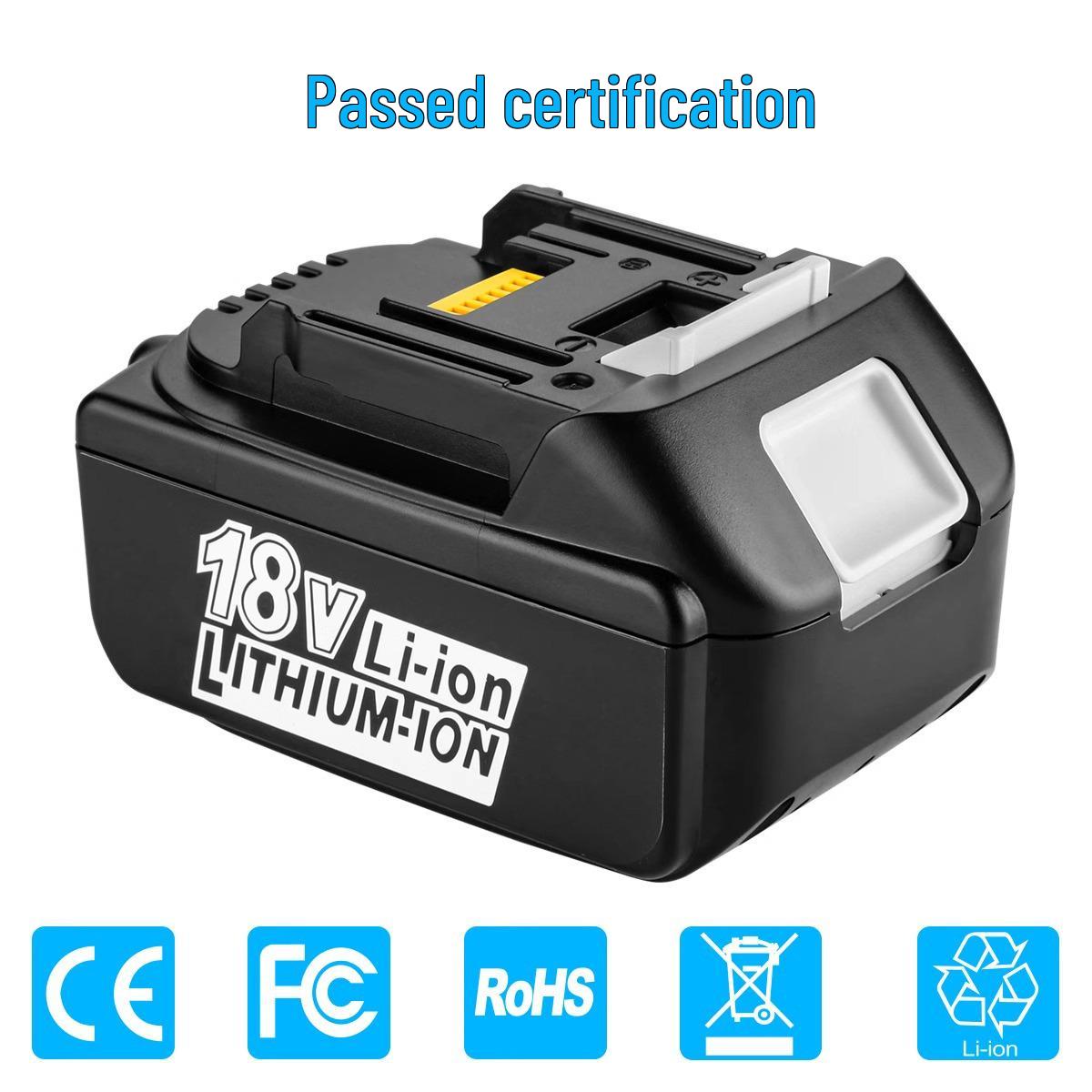 Совместим с литиевой батареей Makita 18V BL1860B/18650B для аккумуляторной дрели и угловой шлифмашины, включает зарядное устройство. Plastic Case
Совместим с литиевой батареей Makita 18V BL1860B/18650B для аккумуляторной дрели и угловой шлифмашины, включает зарядное устройство. Plastic Case