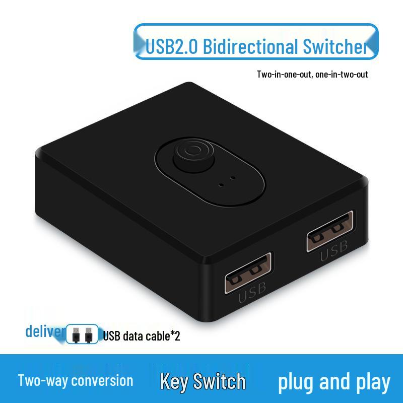 USB 3.0 Switcher 2-in-1 Out: Dual PC USB Hub for Printers & Scanners
USB 3.0 Switcher 2-in-1 Out: Dual PC USB Hub for Printers & Scanners