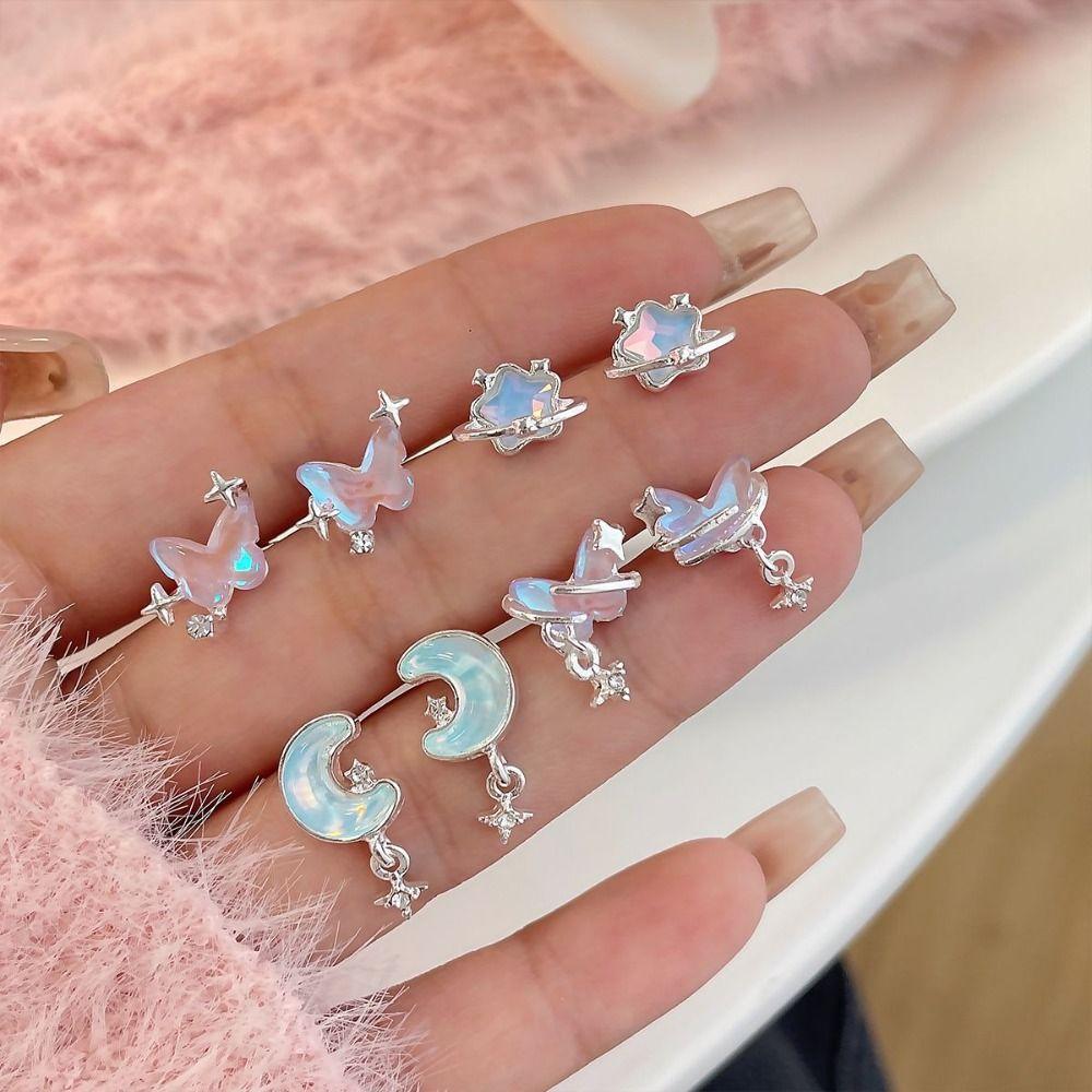 Trendy Party Jewelry Laser Butterfly Stud Earrings Set Cute Earring Dangle Earrings Family
Trendy Party Jewelry Laser Butterfly Stud Earrings Set Cute Earring Dangle Earrings Family