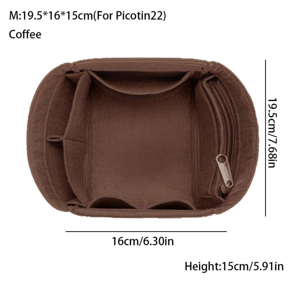 Felt Bucket Bag Internal Bag Large Capacity Multi-Pocket Purse Liner Storage Organization Portable for Picotin18/22
Felt Bucket Bag Internal Bag Large Capacity Multi-Pocket Purse Liner Storage Organization Portable for Picotin18/22