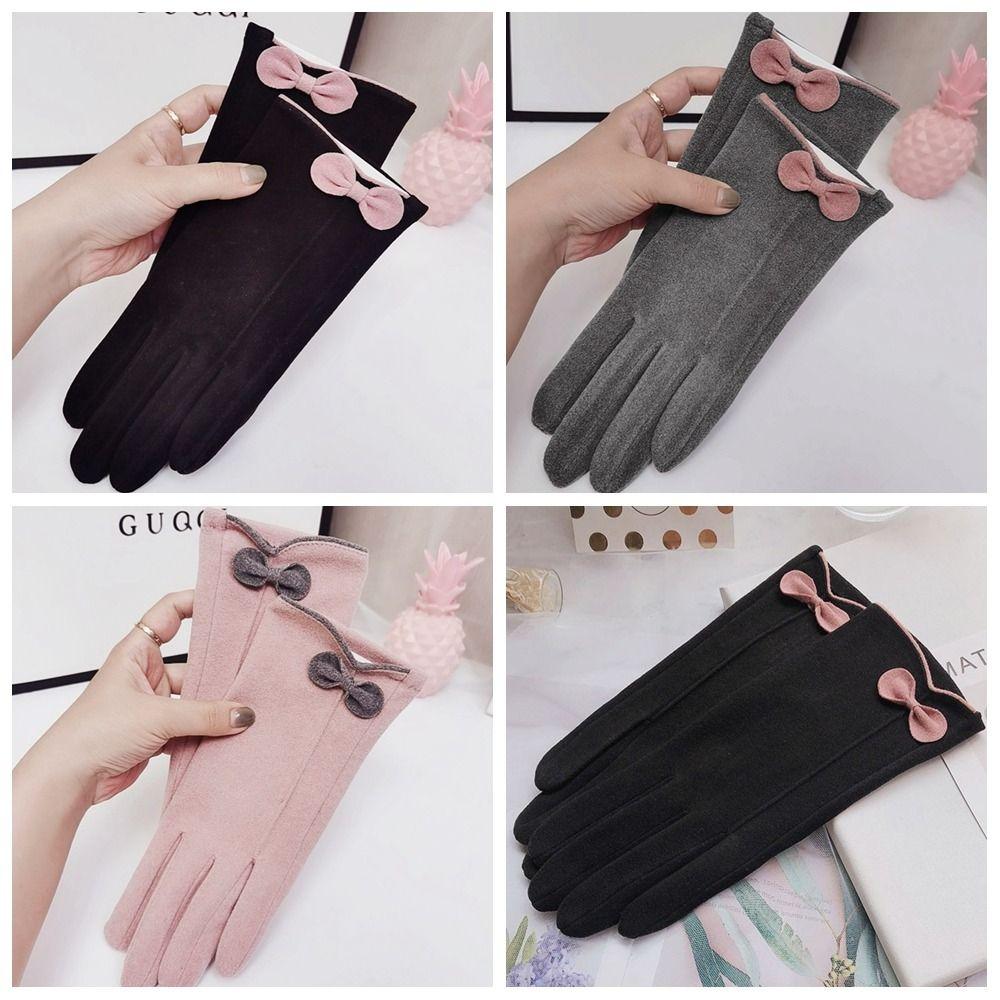 Velvet Winter Bow Gloves Touch Screen Outdoor Riding Mittens Cute Plush Driving Gloves Ski
Velvet Winter Bow Gloves Touch Screen Outdoor Riding Mittens Cute Plush Driving Gloves Ski