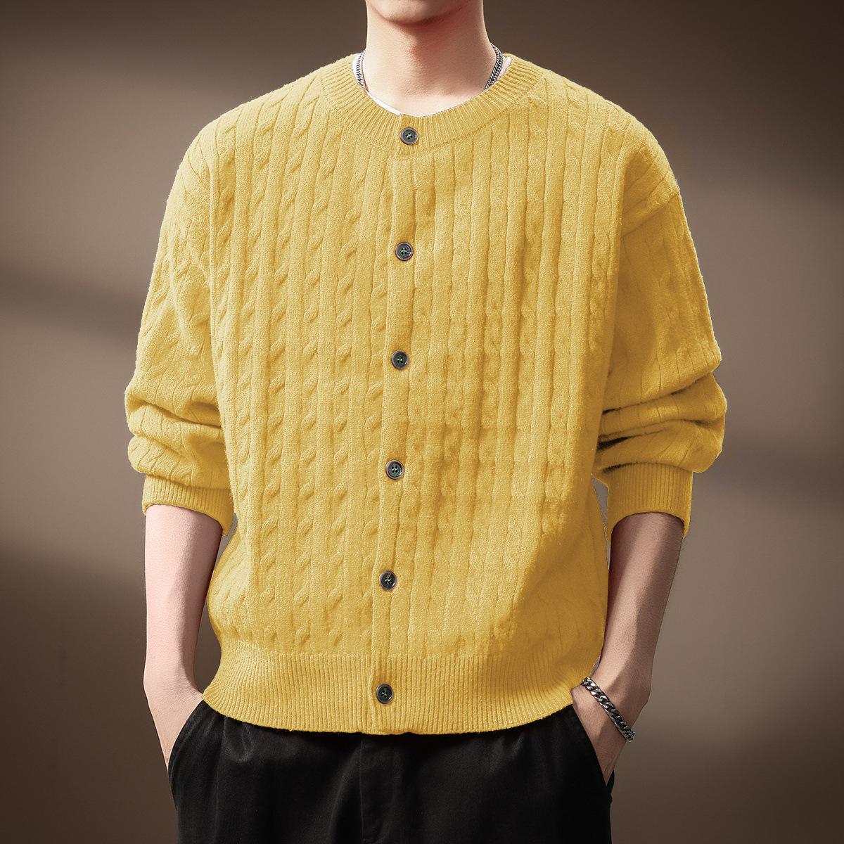 Men s Autumn Versatile Cable Knit Cardigan Sweater - Solid Color, High-End, Relaxed Style XL for 70-80 kg
Men s Autumn Versatile Cable Knit Cardigan Sweater - Solid Color, High-End, Relaxed Style XL for 70-80 kg