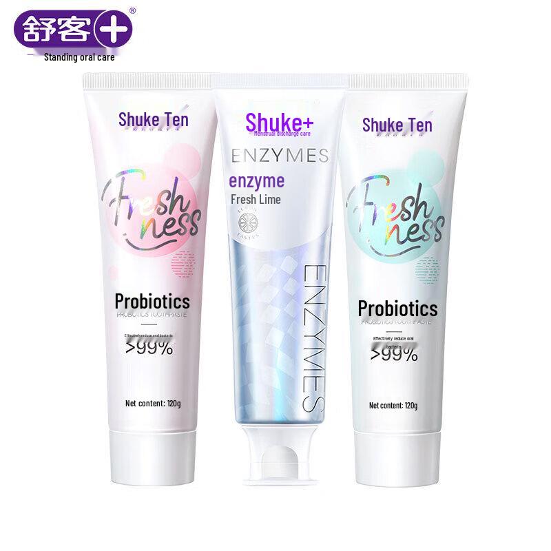 Shuke Probiotic Enzyme Toothpaste Variety Pack
Shuke Probiotic Enzyme Toothpaste Variety Pack
