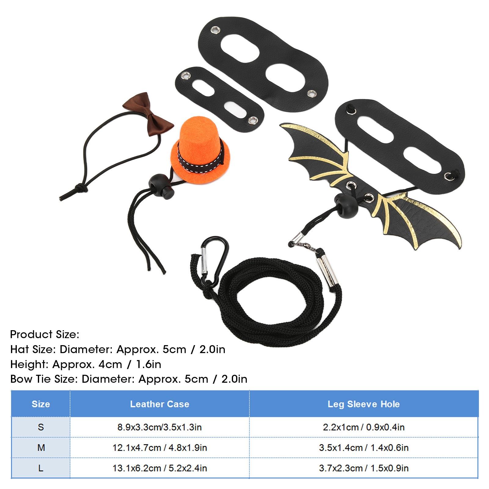 Leash Harness Set Attached Hat and Bowtie Rope with Wing for Small Pets Reptile
Leash Harness Set Attached Hat and Bowtie Rope with Wing for Small Pets Reptile