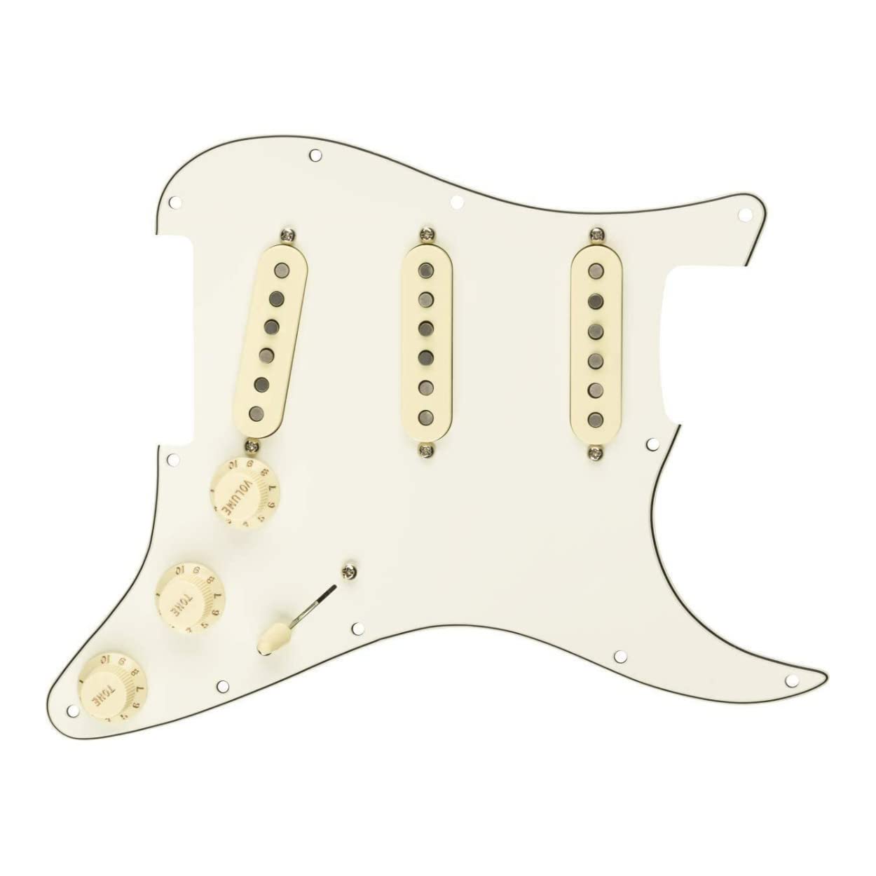 Fender Guitar Parts Pre-Wired Strat Pickguard, Custom Shop Fat 50 s SSS, Parchment 11 Hole PG
Fender Guitar Parts Pre-Wired Strat Pickguard, Custom Shop Fat 50 s SSS, Parchment 11 Hole PG