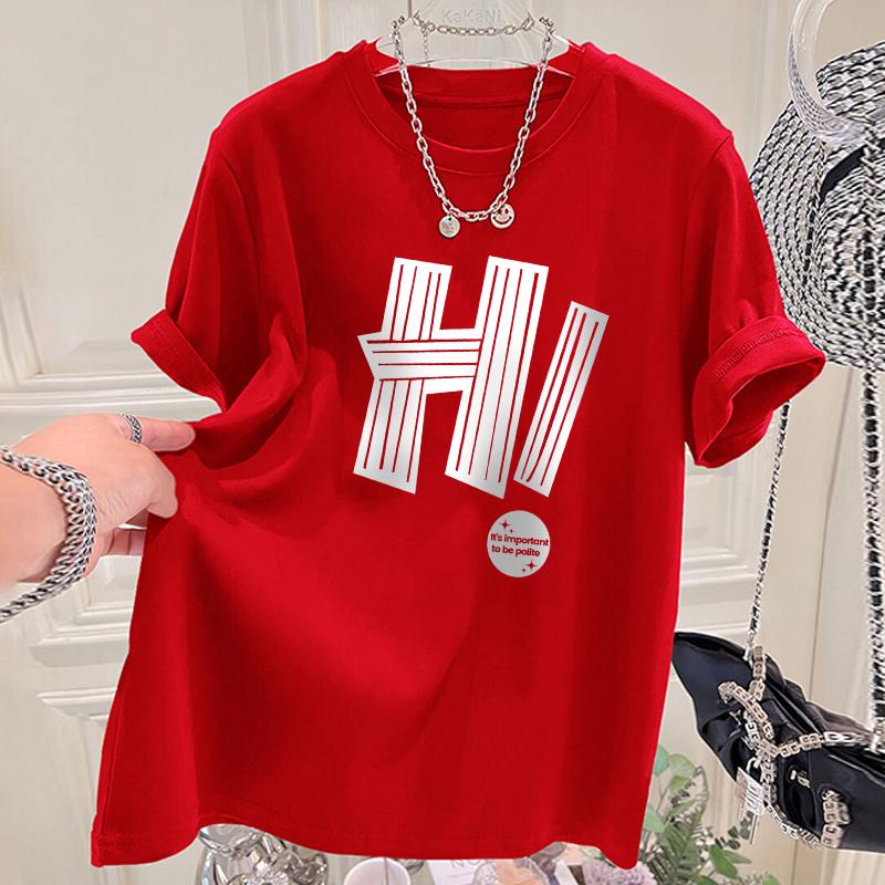 Women s 2024 Summer Pure Cotton Short-Sleeve Loose Fit Fashionable Top with Stylish Letter Design S
Women s 2024 Summer Pure Cotton Short-Sleeve Loose Fit Fashionable Top with Stylish Letter Design S