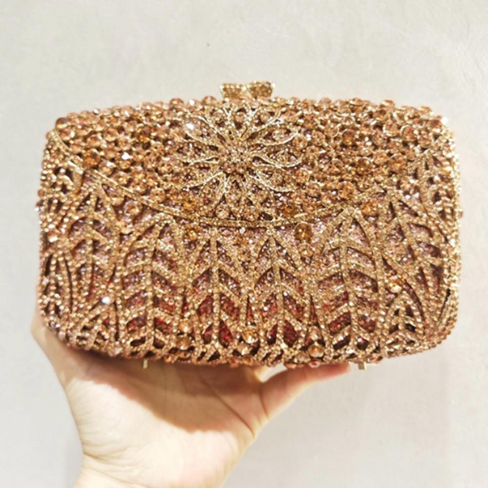 Rhinestone Evening Bag Gold/Silver/Champagne Wedding Bridal Clutch Leaves Women Dinner Prom Clutches Purses Lady Crystal Purses 19cmX11.5cmX6cm
Rhinestone Evening Bag Gold/Silver/Champagne Wedding Bridal Clutch Leaves Women Dinner Prom Clutches Purses Lady Crystal Purses 19cmX11.5cmX6cm