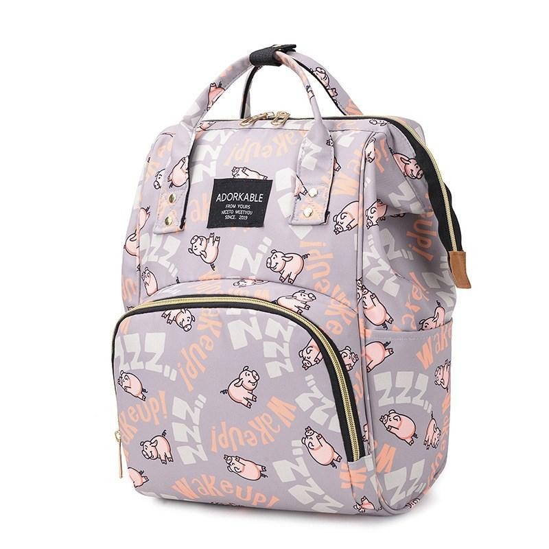Diaper Backpack Cartoon Pattern Baby Nappy Backpack Large Multifunctional Diaper Bag Mommy Maternity Bag Grey/Pig
Diaper Backpack Cartoon Pattern Baby Nappy Backpack Large Multifunctional Diaper Bag Mommy Maternity Bag Grey/Pig