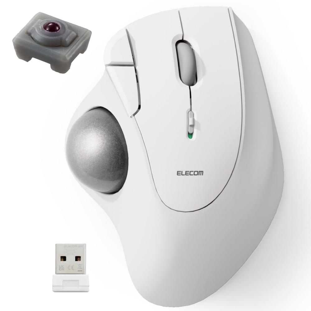 ELECOM Wireless Trackball Mouse IST Wireless 2.4GHz Thumb Operation 36mm Ball Artificial Ruby Support 5 Buttons Windows Mac Chromebook White M-IT10DRW
ELECOM Wireless Trackball Mouse IST Wireless 2.4GHz Thumb Operation 36mm Ball Artificial Ruby Support 5 Buttons Windows Mac Chromebook White M-IT10DRW