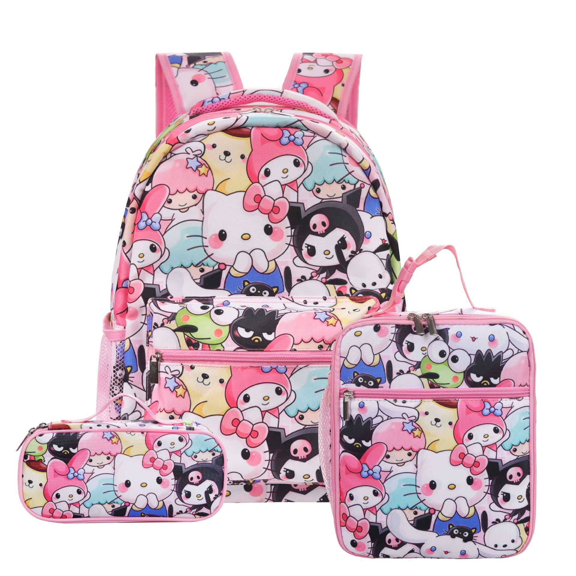 Kt Cat Cartoon Backpack Kuromi Yugui Dog Elementary School Bag Children S Lunch Bag Pencil Case Ship according to picture
Kt Cat Cartoon Backpack Kuromi Yugui Dog Elementary School Bag Children S Lunch Bag Pencil Case Ship according to picture