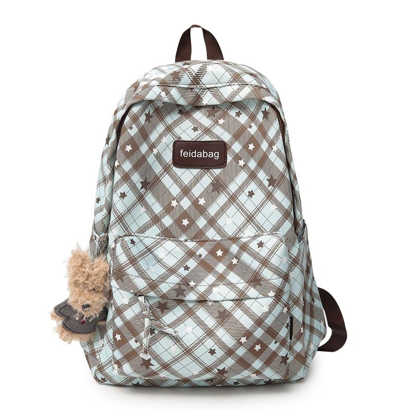 Student Schoolbag Women s Retro Plaid Large Capacity Travel Backpack зелений
Student Schoolbag Women s Retro Plaid Large Capacity Travel Backpack зелений