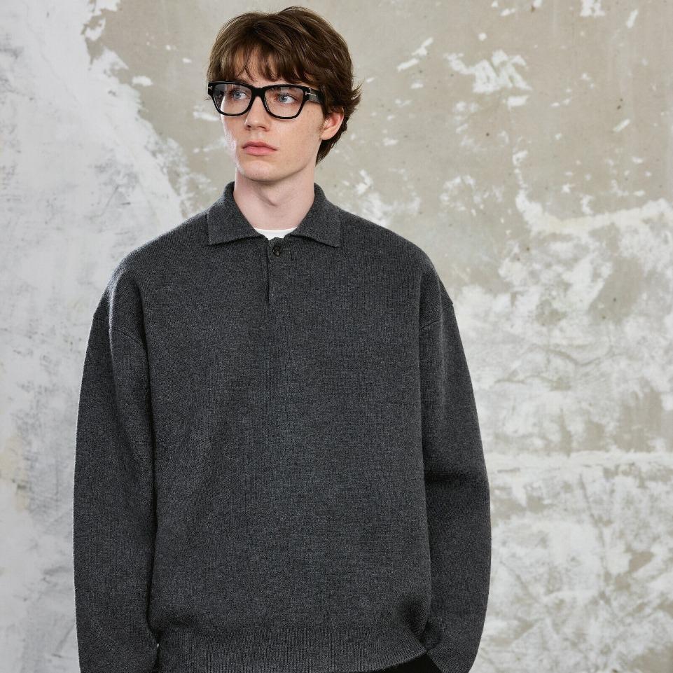 Men s Slim Fit Lapel Polo Knit Sweater - Long Sleeve, Trendy Korean Style for Autumn and Winter M темно-сірий
Men s Slim Fit Lapel Polo Knit Sweater - Long Sleeve, Trendy Korean Style for Autumn and Winter M темно-сірий
