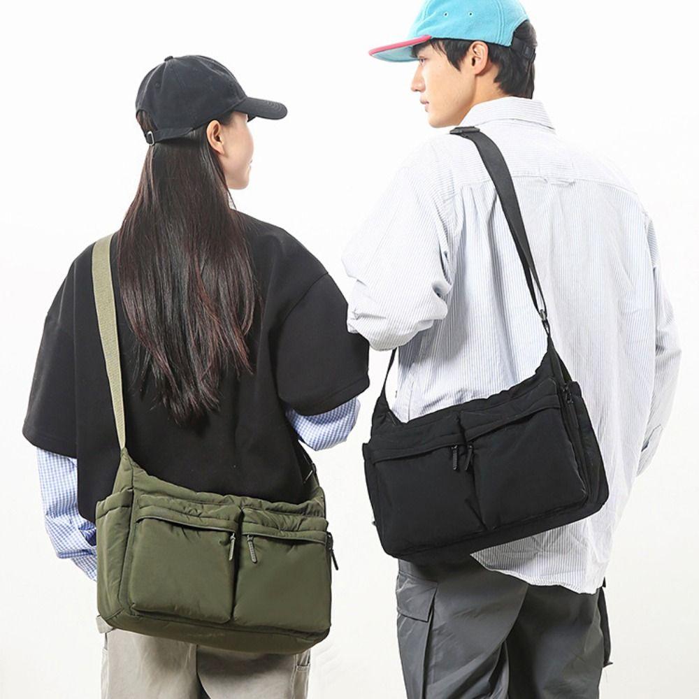 Large Capacity Nylon Crossbody Bag Multiple Pockets Computer Bag Fashion Men Shoulder Bag Outdoor зелений
Large Capacity Nylon Crossbody Bag Multiple Pockets Computer Bag Fashion Men Shoulder Bag Outdoor зелений