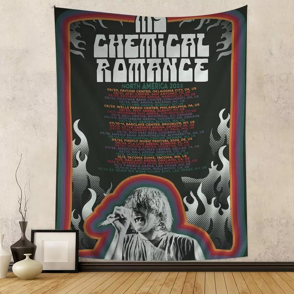 Popular Rock Music Band My Chemical Romance Tapestry Wall Hanging Home Decor Concert Banner Background Cloth Wall Art Room Decor 74x94cm(29x37in)
Popular Rock Music Band My Chemical Romance Tapestry Wall Hanging Home Decor Concert Banner Background Cloth Wall Art Room Decor 74x94cm(29x37in)