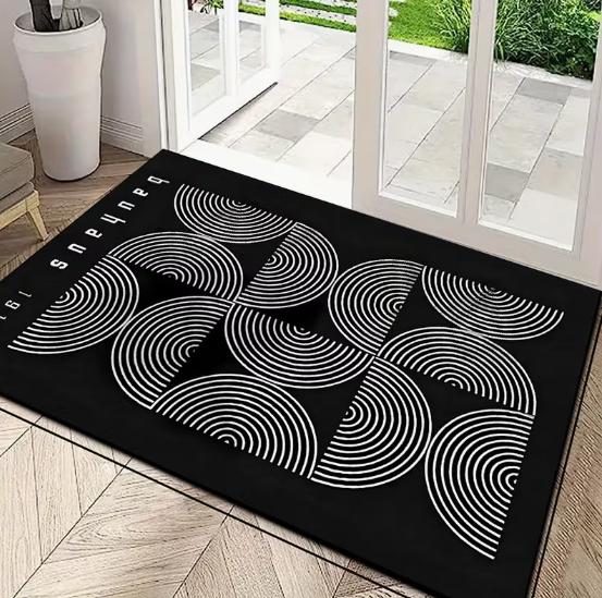 Simple Black and White Concentric Circular Floor Mat Suitable for Home Decoration Large Carpet in Entrance Living Room Rugs 40x60cm
Simple Black and White Concentric Circular Floor Mat Suitable for Home Decoration Large Carpet in Entrance Living Room Rugs 40x60cm