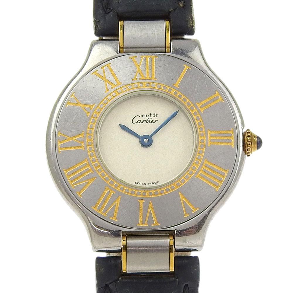 CARTIER Must21 Watches whiteDial Stainless Steel/leather Quartz Analog display Women Used
CARTIER Must21 Watches whiteDial Stainless Steel/leather Quartz Analog display Women Used