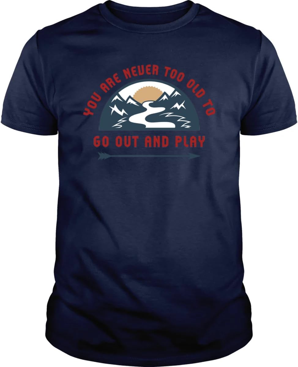 You are Never Too Old T Shirt - to Go Out and Play Camping Cotton Shirt Mens & Womens - Short Sleeve Crew Neck Soft Tees 5XL різнокольоровий
You are Never Too Old T Shirt - to Go Out and Play Camping Cotton Shirt Mens & Womens - Short Sleeve Crew Neck Soft Tees 5XL різнокольоровий