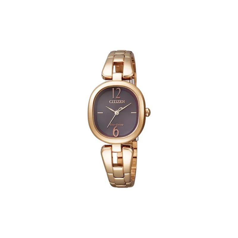 CITIZEN 50 meters waterproof, Eco-kinetic movement, PVD rose gold-plated strap, , women s model, brown EM0183-58W золотий
CITIZEN 50 meters waterproof, Eco-kinetic movement, PVD rose gold-plated strap, , women s model, brown EM0183-58W золотий