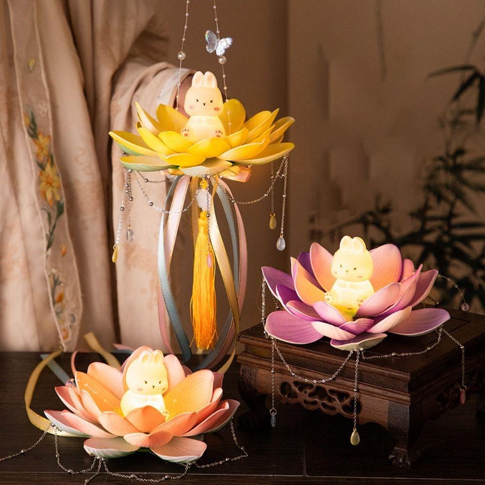 Glowing Rabbit Lotus Lantern DIY Mid-Autumn Festival Lantern Mid-Autumn Festival золотий
Glowing Rabbit Lotus Lantern DIY Mid-Autumn Festival Lantern Mid-Autumn Festival золотий
