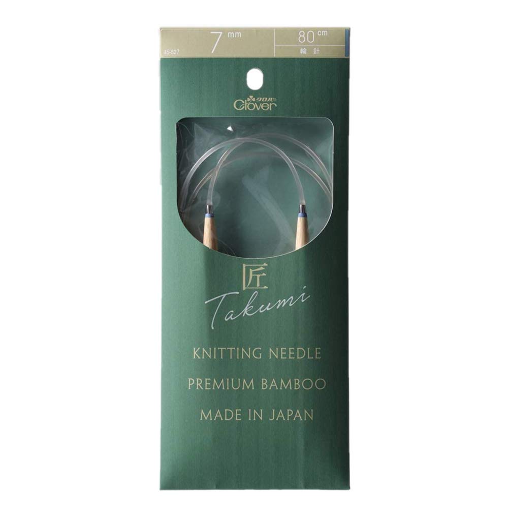 Clover Circular Needles 80cm Jumbo Takumi - S, 7mm , CL45-827
Clover Circular Needles 80cm Jumbo Takumi - S, 7mm , CL45-827