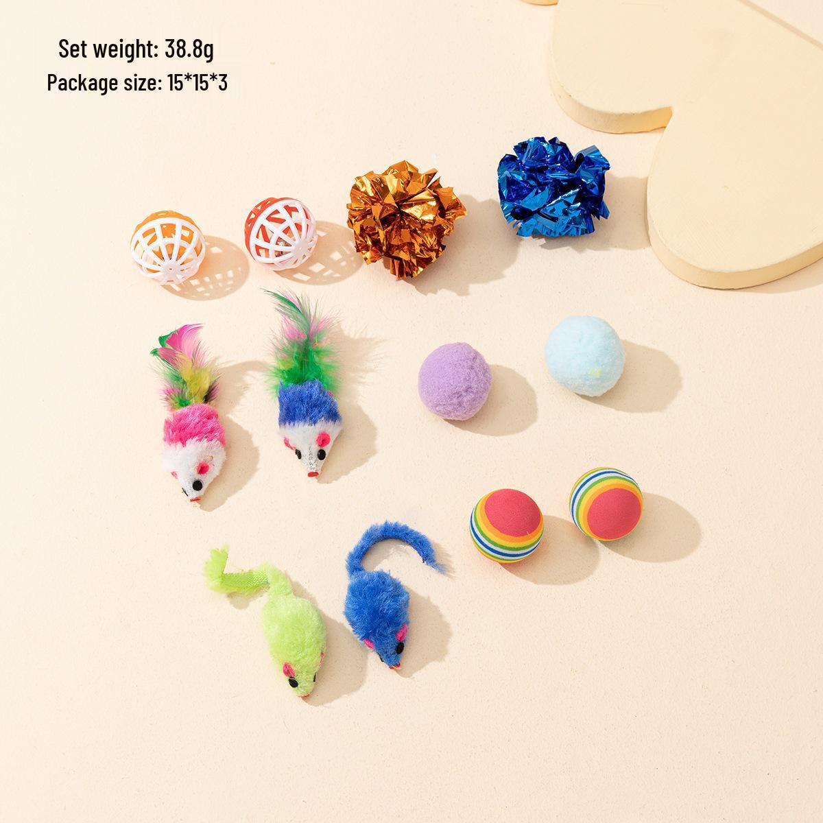 Cat Toy Combo Set with Teaser Stick and Mouse Color Sent Randomly
Cat Toy Combo Set with Teaser Stick and Mouse Color Sent Randomly