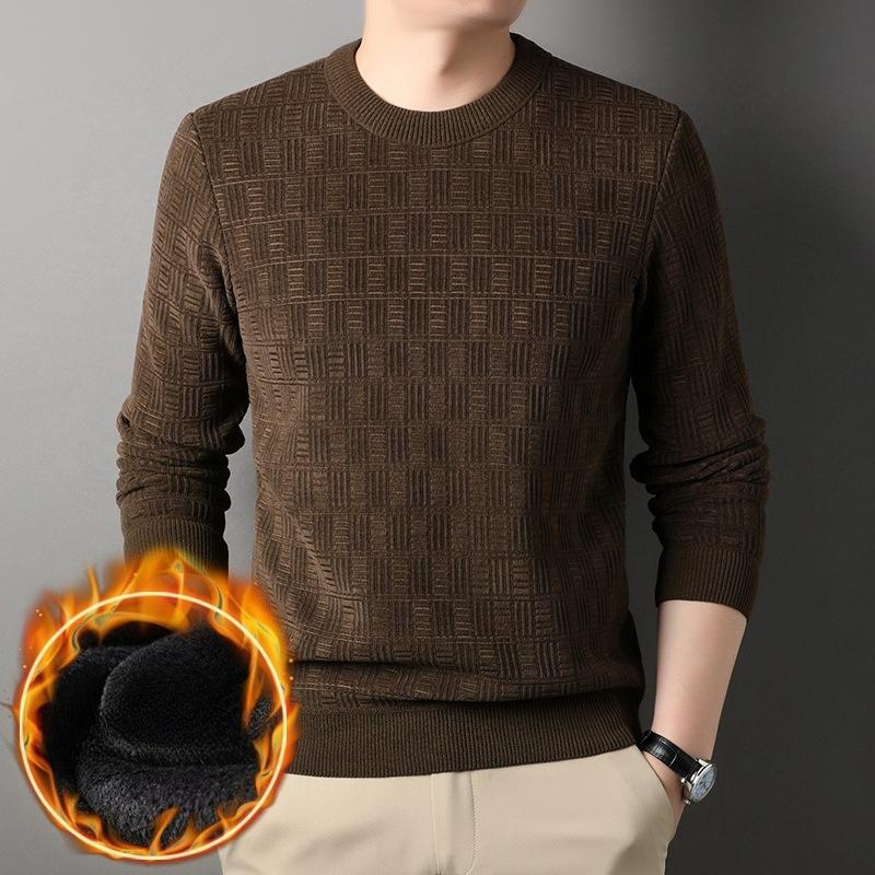 Chenille Mahjong Grid Long-sleeved Sweater Men s Winter Plus Velvet Thickened Round Neck Casual Bottoming Shirt Men 4XL кавовий
Chenille Mahjong Grid Long-sleeved Sweater Men s Winter Plus Velvet Thickened Round Neck Casual Bottoming Shirt Men 4XL кавовий