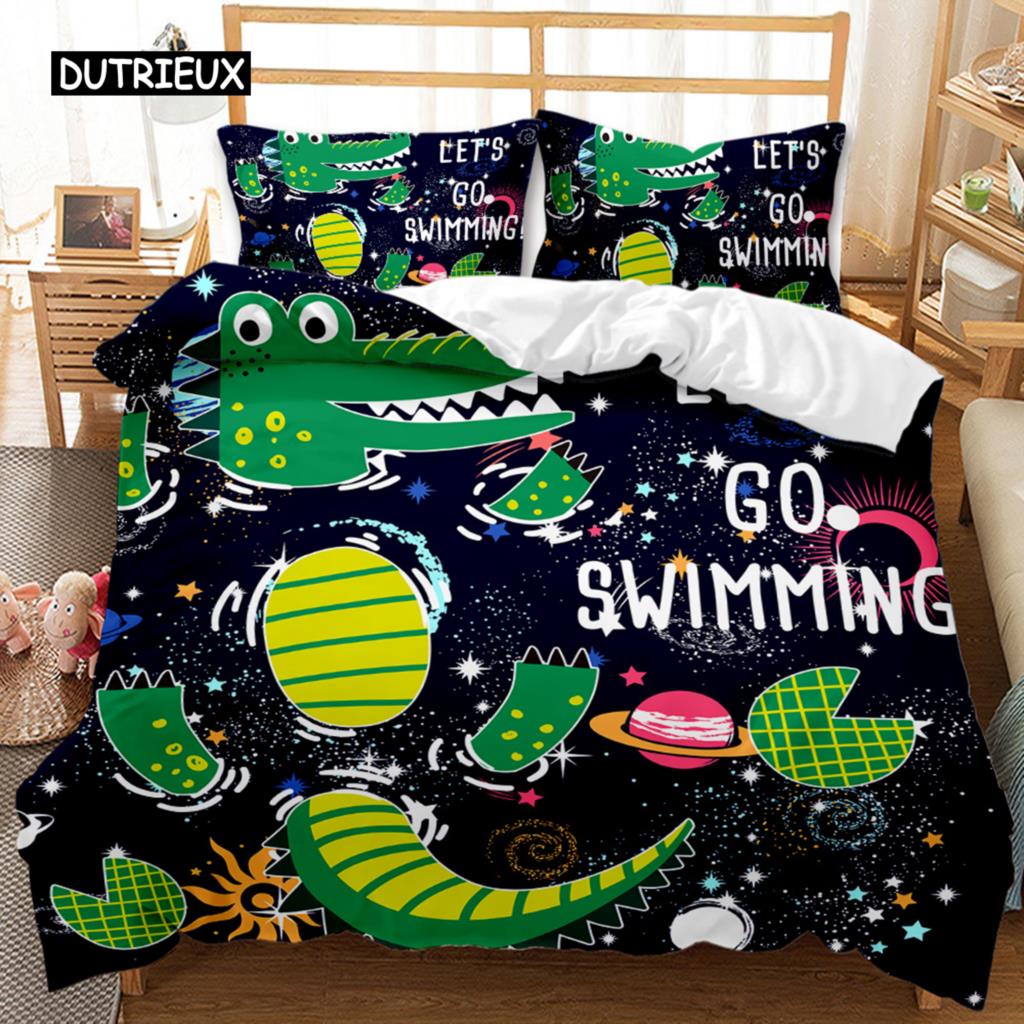 Dinosaur Duvet Cover Sets Kids Bedding Set Full Playing Basketball Tyrannosaurus Animal Double Queen King Polyester Quilt Cover EU single(135x200cm)
Dinosaur Duvet Cover Sets Kids Bedding Set Full Playing Basketball Tyrannosaurus Animal Double Queen King Polyester Quilt Cover EU single(135x200cm)