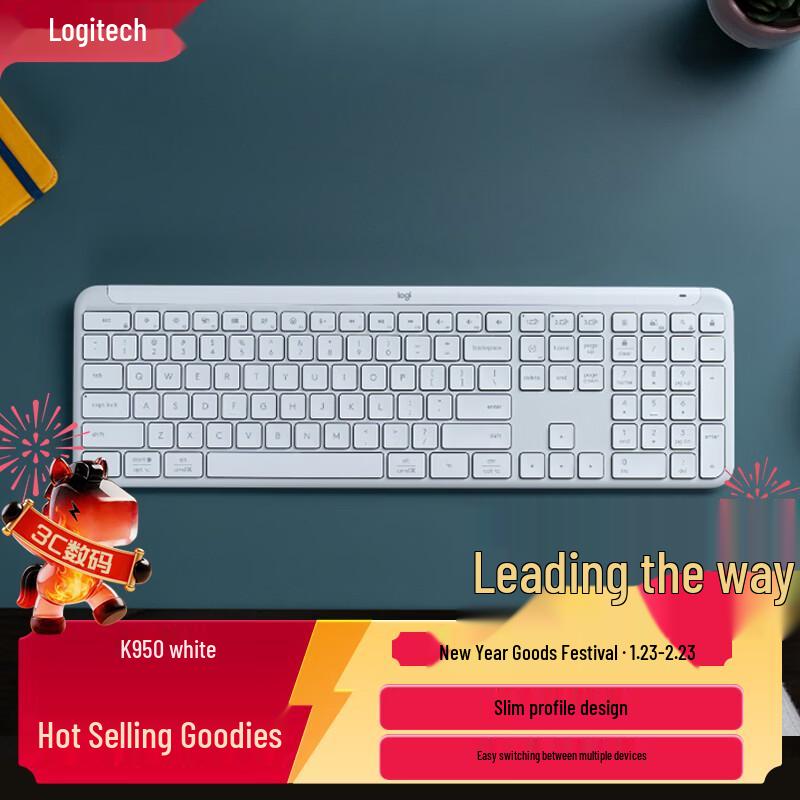 Logitech K950 Multi-Device Bluetooth Wireless Keyboard
Logitech K950 Multi-Device Bluetooth Wireless Keyboard