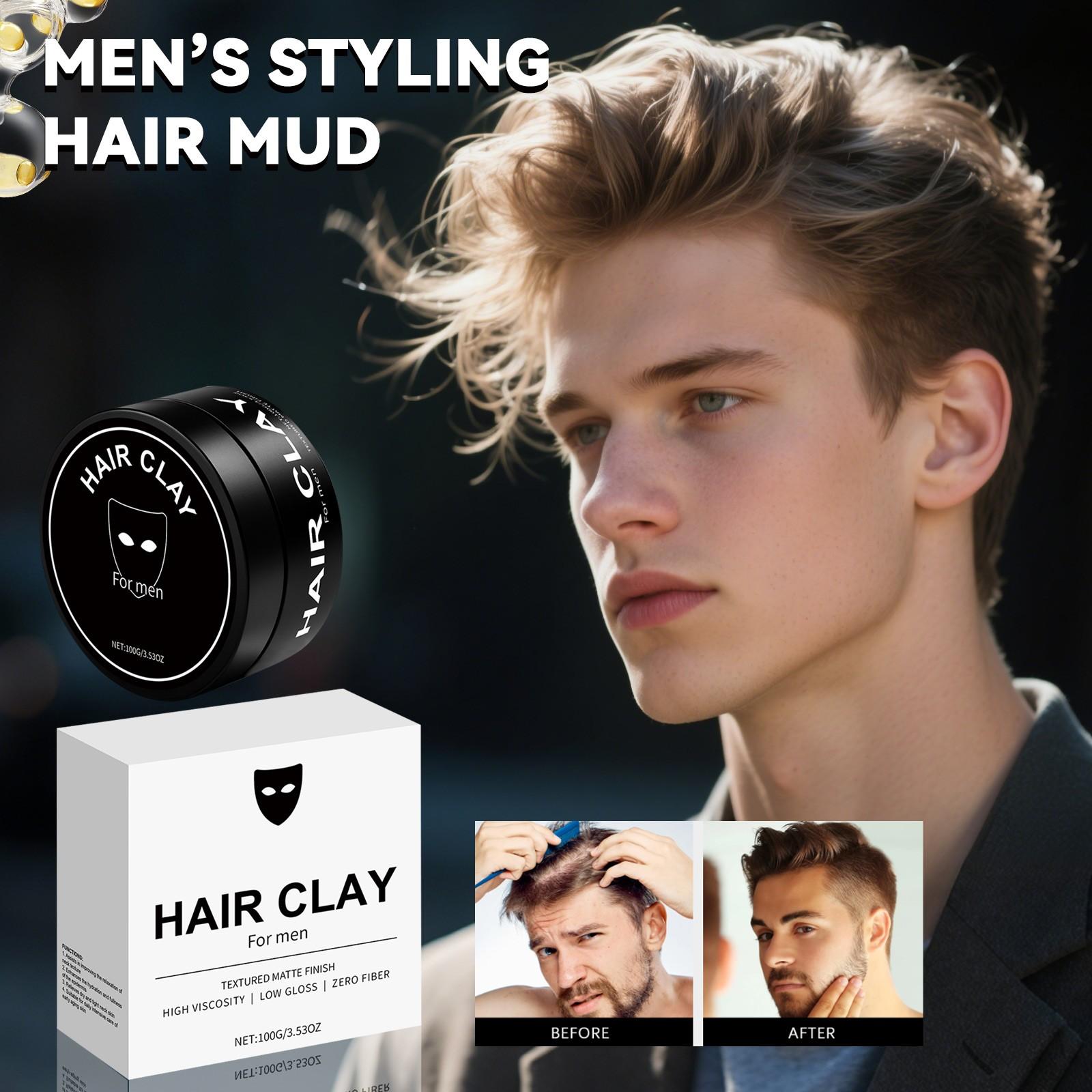 Men s Styling Hair Mud Texture Long-lasting Styling Hair Wax Increases Appeal And Maintains The Style чорний
Men s Styling Hair Mud Texture Long-lasting Styling Hair Wax Increases Appeal And Maintains The Style чорний