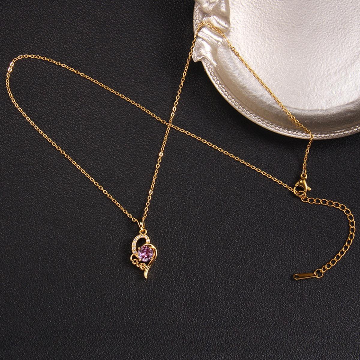 Ожерелье с кулоном из фиолетового циркона, женское ожерелье с подвеской Ins Wind Wild, ювелирные изделия A904 фиолетовый
Ожерелье с кулоном из фиолетового циркона, женское ожерелье с подвеской Ins Wind Wild, ювелирные изделия A904 фиолетовый