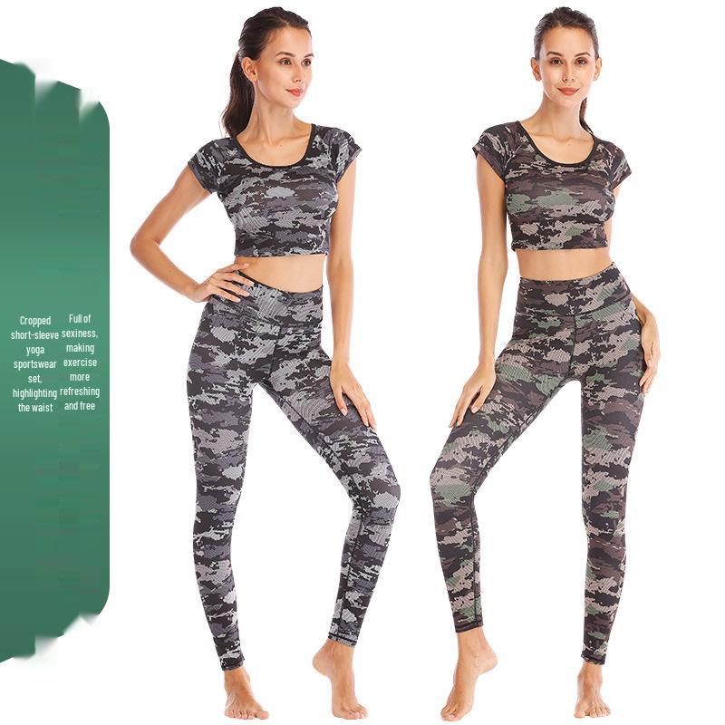 Women s Quick-Dry Camouflage Yoga Suit: High-Elastic, Sexy, and Slimming Fitness Clothing. Small
Women s Quick-Dry Camouflage Yoga Suit: High-Elastic, Sexy, and Slimming Fitness Clothing. Small