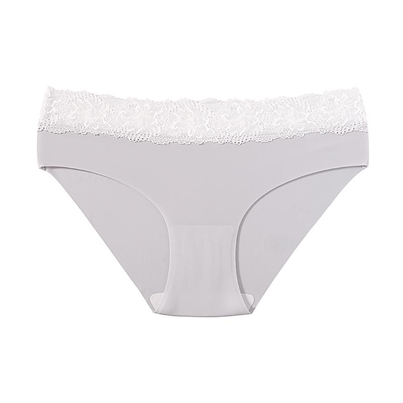 CINOON Sexy Seamless Women s Briefs Lace Trim Spliced Ice Silk Panties One-piece Low-rise Close-fitting Triangle Underwear XL сірий колір
CINOON Sexy Seamless Women s Briefs Lace Trim Spliced Ice Silk Panties One-piece Low-rise Close-fitting Triangle Underwear XL сірий колір
