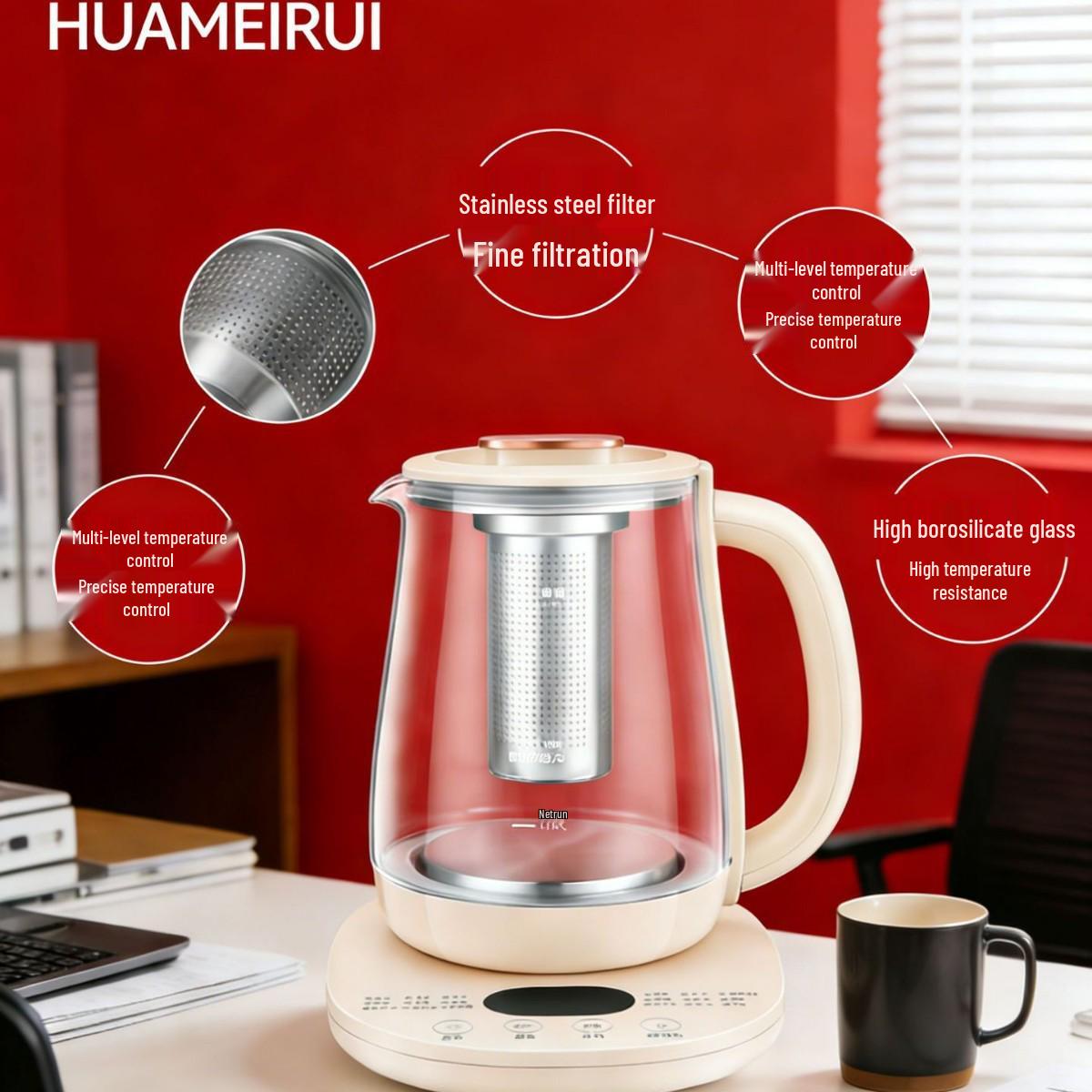 Huameirui Electric Heating Health Kettle for Home Use 2.3L
Huameirui Electric Heating Health Kettle for Home Use 2.3L