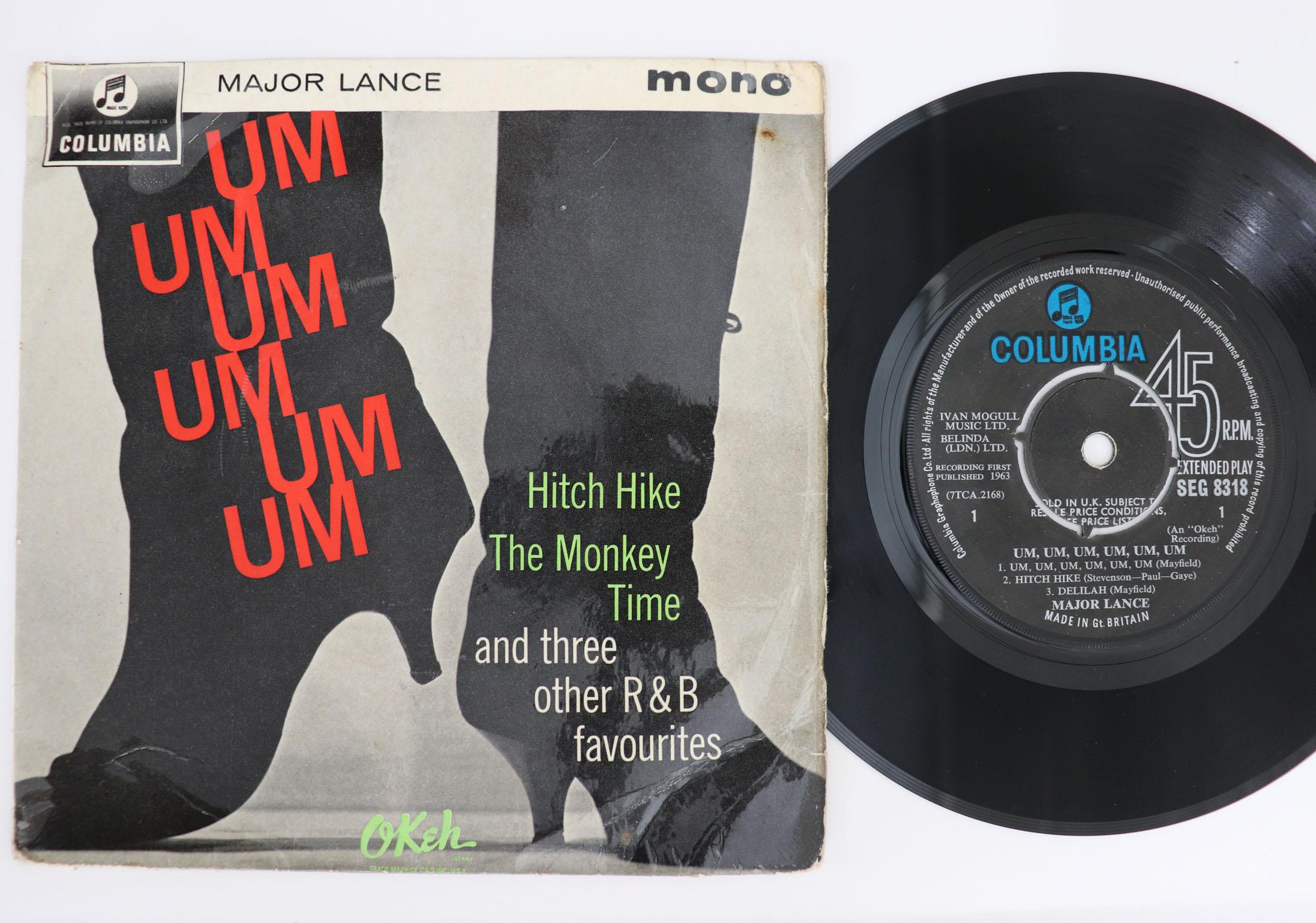 7inch Record MAJOR LANCE - Um, Um, Um, Um, Um, Um SEG8318 COLUMBIA 1964 UK Soul/Funk Used
7inch Record MAJOR LANCE - Um, Um, Um, Um, Um, Um SEG8318 COLUMBIA 1964 UK Soul/Funk Used