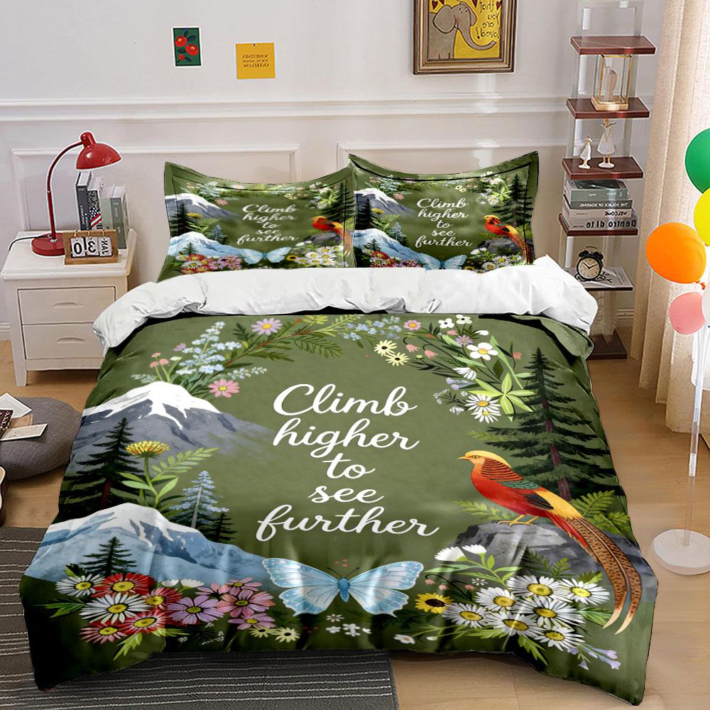 Mountains, flowers, butterfly, bird. Bedding sets Duvet cover sets Duvet covers Pillowcases(1 * Duvet Cover 2 * Pillowcases, without duvet insert) 135x200cm
Mountains, flowers, butterfly, bird. Bedding sets Duvet cover sets Duvet covers Pillowcases(1 * Duvet Cover 2 * Pillowcases, without duvet insert) 135x200cm