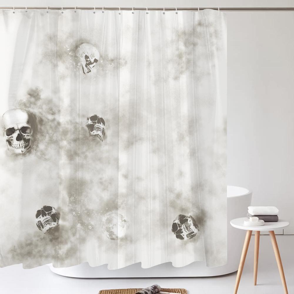 Funny Skull Skeleton Halloween Printed Shower Curtain Bathroom Curtains Home Decor Waterproof Polyester Fabric With Hooks W60H190(CM)-1 Pcs
Funny Skull Skeleton Halloween Printed Shower Curtain Bathroom Curtains Home Decor Waterproof Polyester Fabric With Hooks W60H190(CM)-1 Pcs