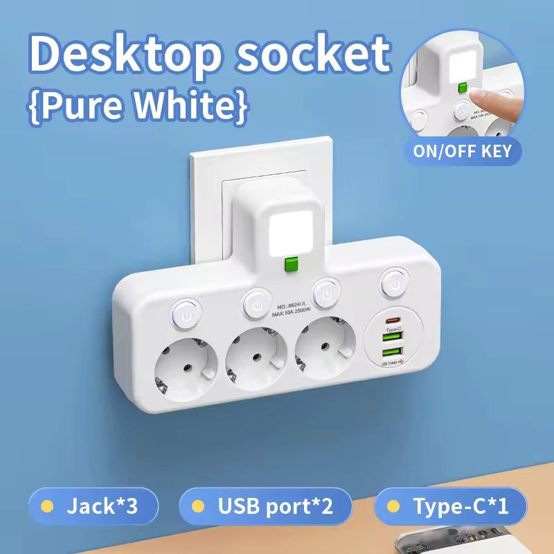 Євровилка Подовжувач Розетки змінного струму Порти USB Type-C Дві специфікації Незалежний вимикач з маленьким нічним світлом 【B】Jack*3+USB*2+TypeC*1 білий
Євровилка Подовжувач Розетки змінного струму Порти USB Type-C Дві специфікації Незалежний вимикач з маленьким нічним світлом 【B】Jack*3+USB*2+TypeC*1 білий
