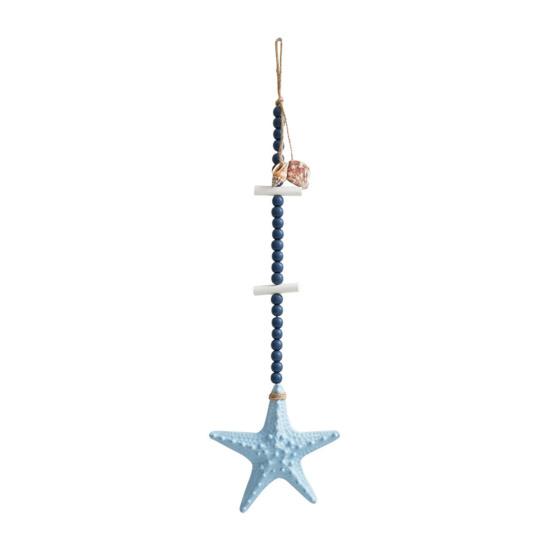 Wooden Starfish Nautical Wall Art Coastal Theme Hanging Wall Decor with Beads And Jute Rope Rustic Beach Room Decor for Living Room Bedroom темно-синього кольору
Wooden Starfish Nautical Wall Art Coastal Theme Hanging Wall Decor with Beads And Jute Rope Rustic Beach Room Decor for Living Room Bedroom темно-синього кольору