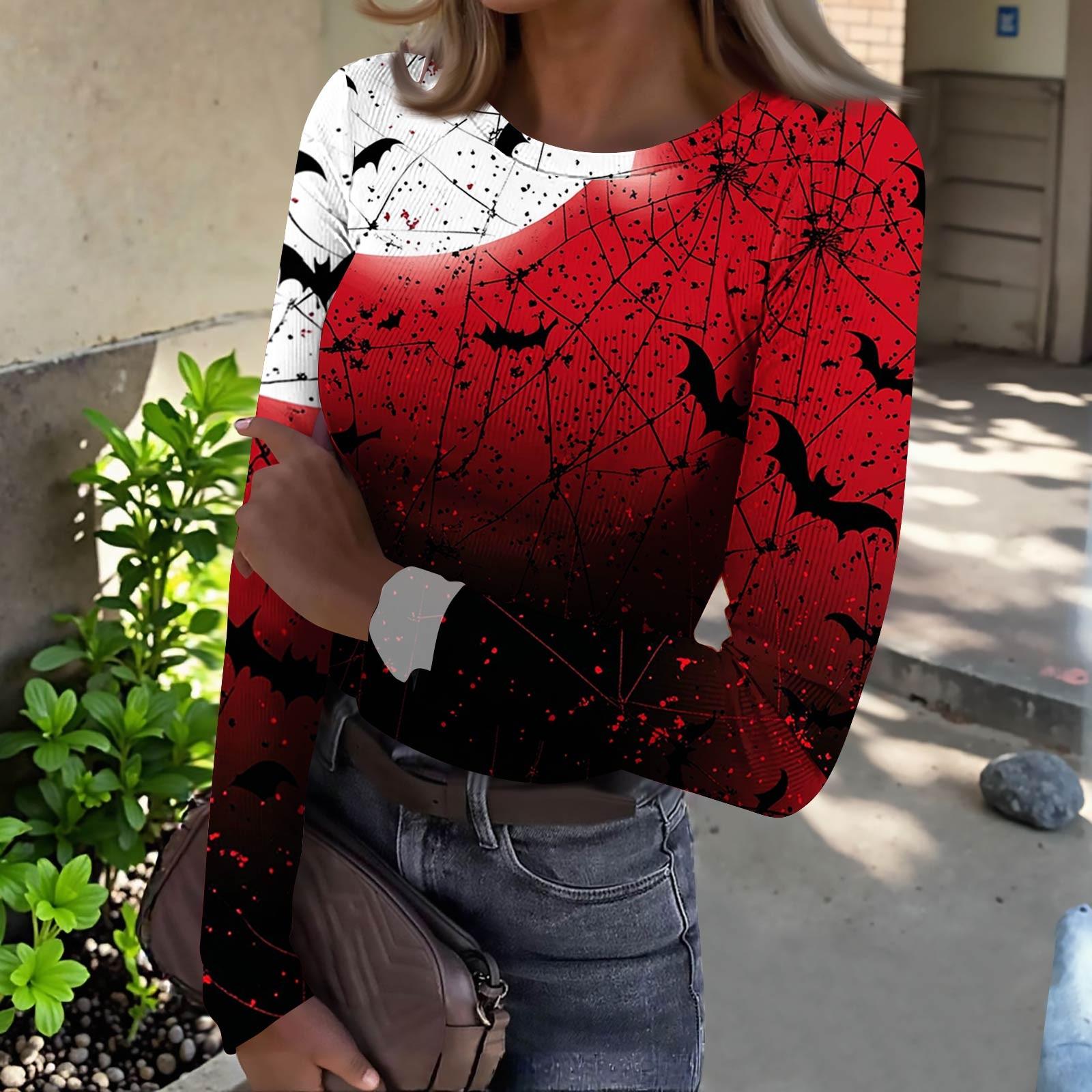 Женская футболка с облегающим низом, модная повседневная с градиентным принтом, пуловер с круглым вырезом и длинными рукавами XL винный
Женская футболка с облегающим низом, модная повседневная с градиентным принтом, пуловер с круглым вырезом и длинными рукавами XL винный