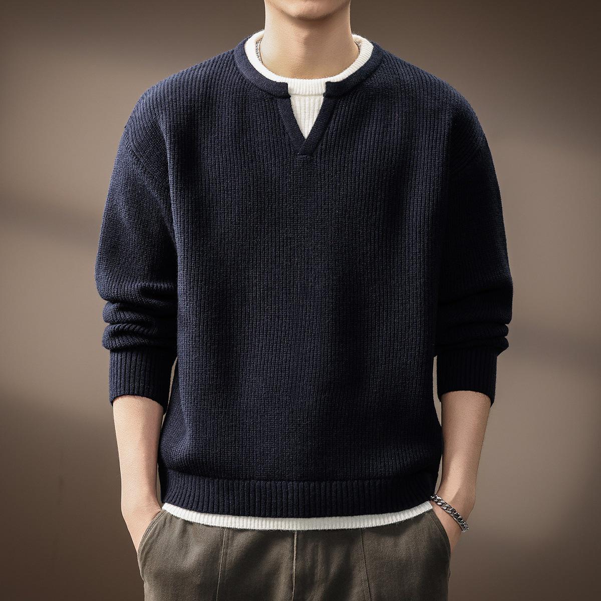 Luxurious Semi-mature Men s Autumn/Winter Knitwear with Thick Warm Inner Layer L (120-140 jin)
Luxurious Semi-mature Men s Autumn/Winter Knitwear with Thick Warm Inner Layer L (120-140 jin)