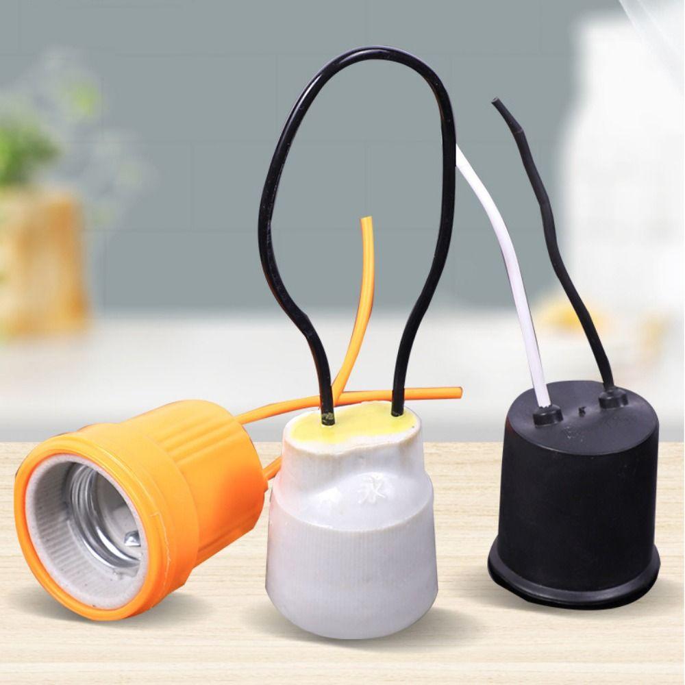 Screw Socket Black Yellow White Plastic E27 Lamp Holder Converter Adapter Bulb Base Lamp Socket
Screw Socket Black Yellow White Plastic E27 Lamp Holder Converter Adapter Bulb Base Lamp Socket